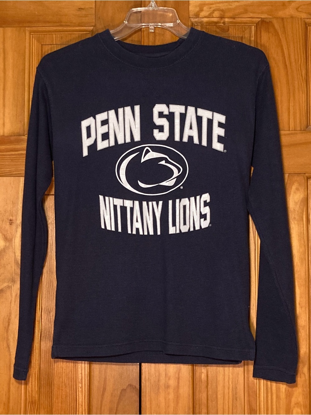 EUC Old Varsity Brand OVB Penn State Long Sleeve Shirt Blue Size S Small